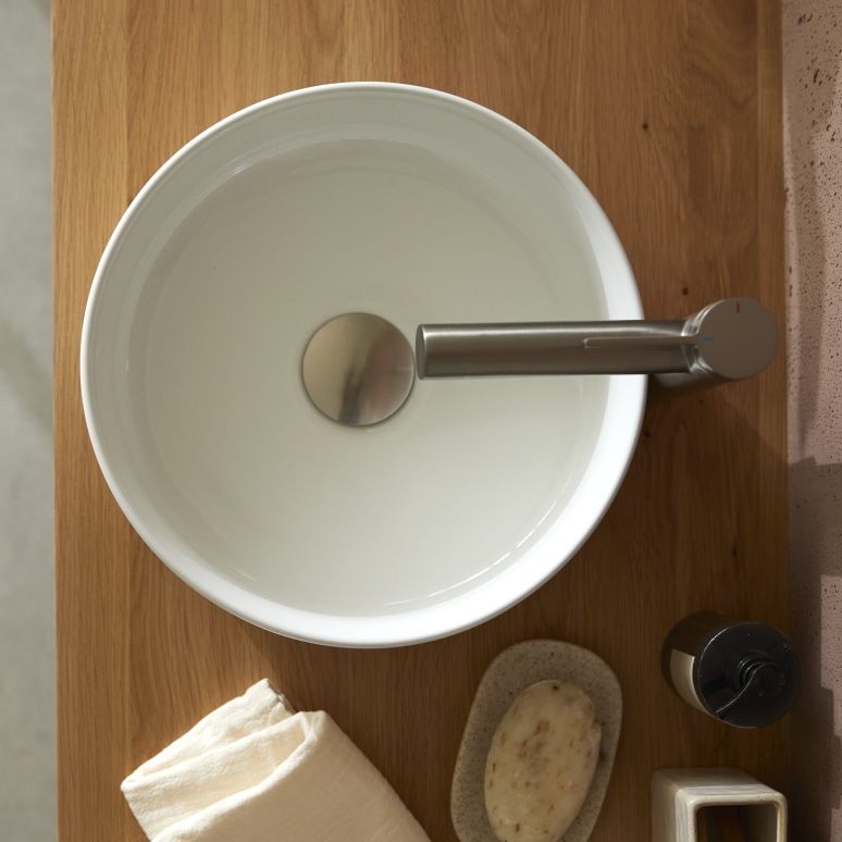 Tao - Rundes Waschbecken aus Keramik