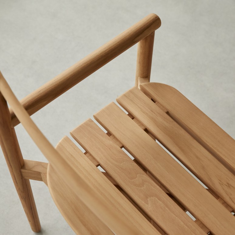 Vadim - Fauteuil de jardin en teck massif