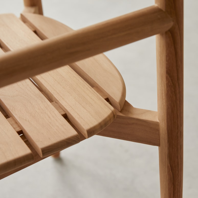 Vadim - 6-seater garden furniture set in solid teak