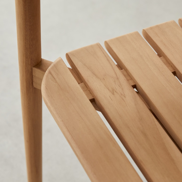 Vadim - Ensemble de jardin en teck massif 6 places