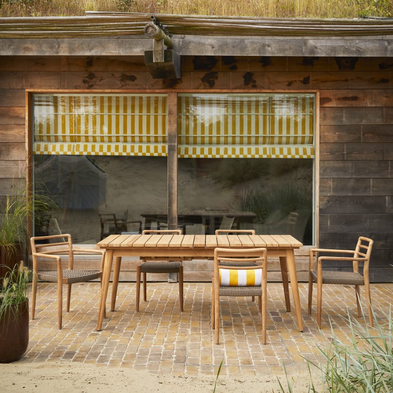 Vadim - Ausziehbarer Gartentisch aus massivem Teakholz, 6–12 Pers.