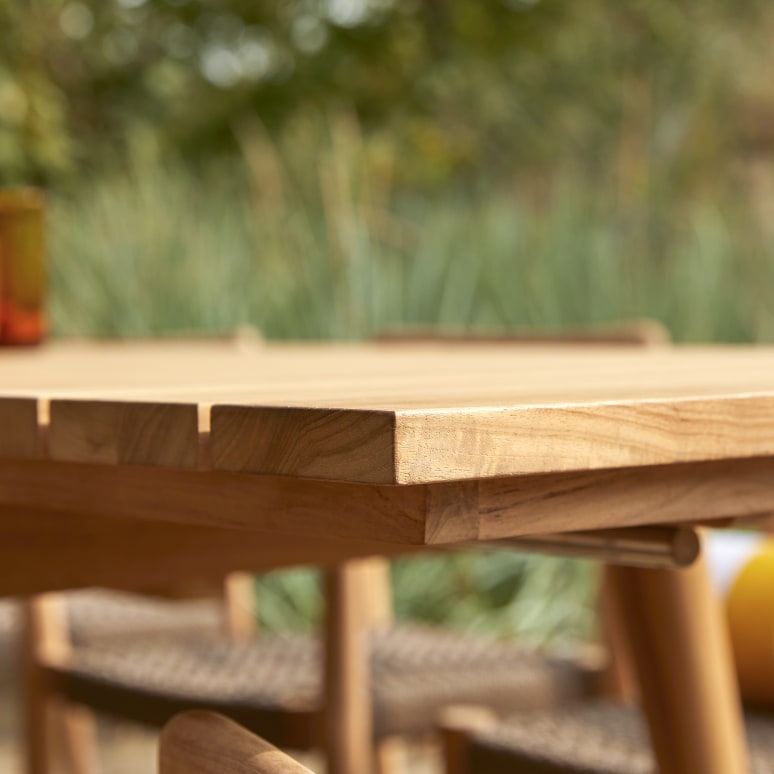 Vadim - Tavolo da giardino allungabile in teak massello per 6-12 persone
