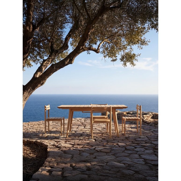 Vadim - Table de jardin extensible en teck massif 4-6 pers.