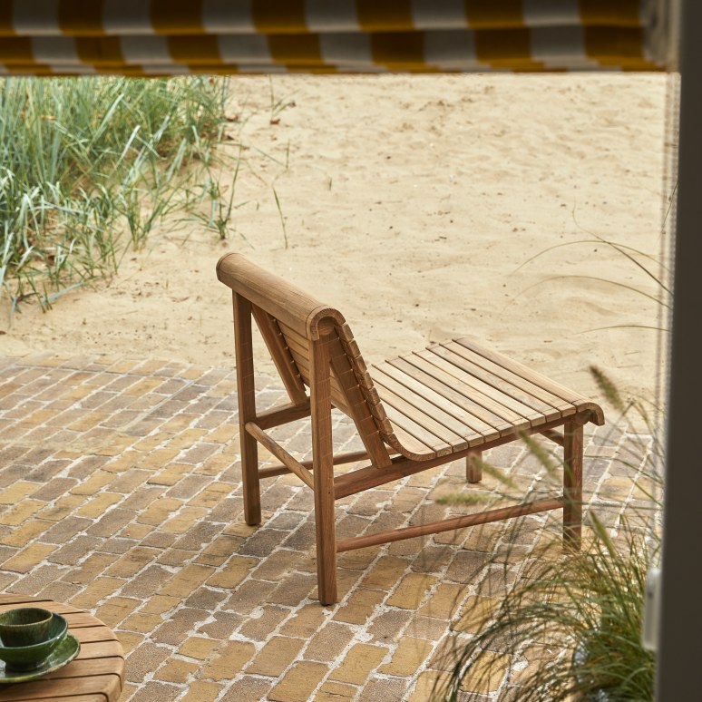 Hélen - 2-zits loungeset van gerecycled massief teak