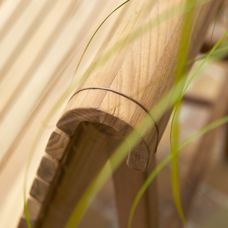 Hélen - 2-Seater garden bench in solid reclaimed teak