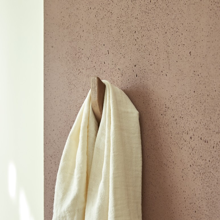 Lea - Hallway coat hook in solid dark ash