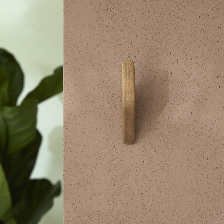 Lea - Massief essenhouten wandhaak