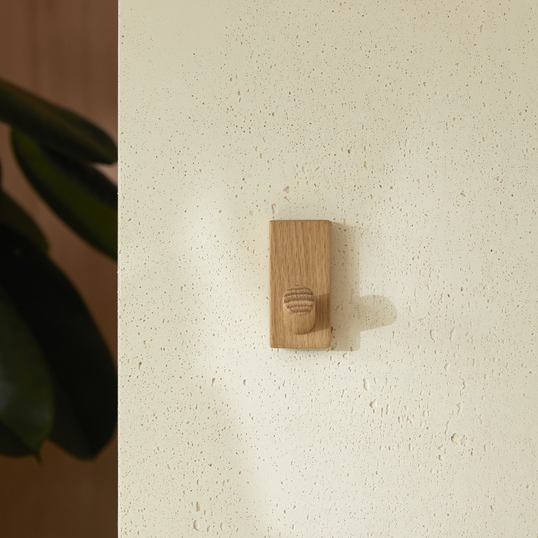 Sara - Massief eiken wandhaak