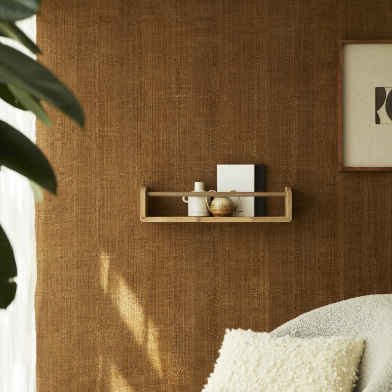 Lila - Etagère murale  en acacia massif 60 cm