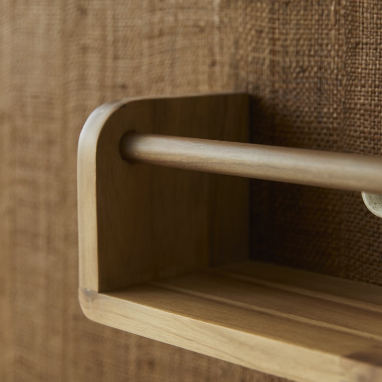 Lila - Wandplank in massief acaciahout 60 cm