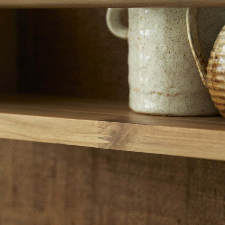 Lila - Etagère murale  en acacia massif 60 cm