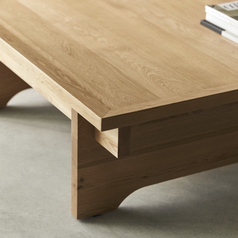 Miu - Massief eiken vierkante salontafel