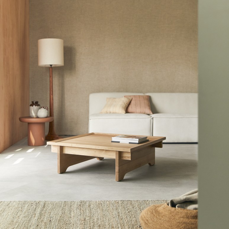 Miu - Massief eiken vierkante salontafel