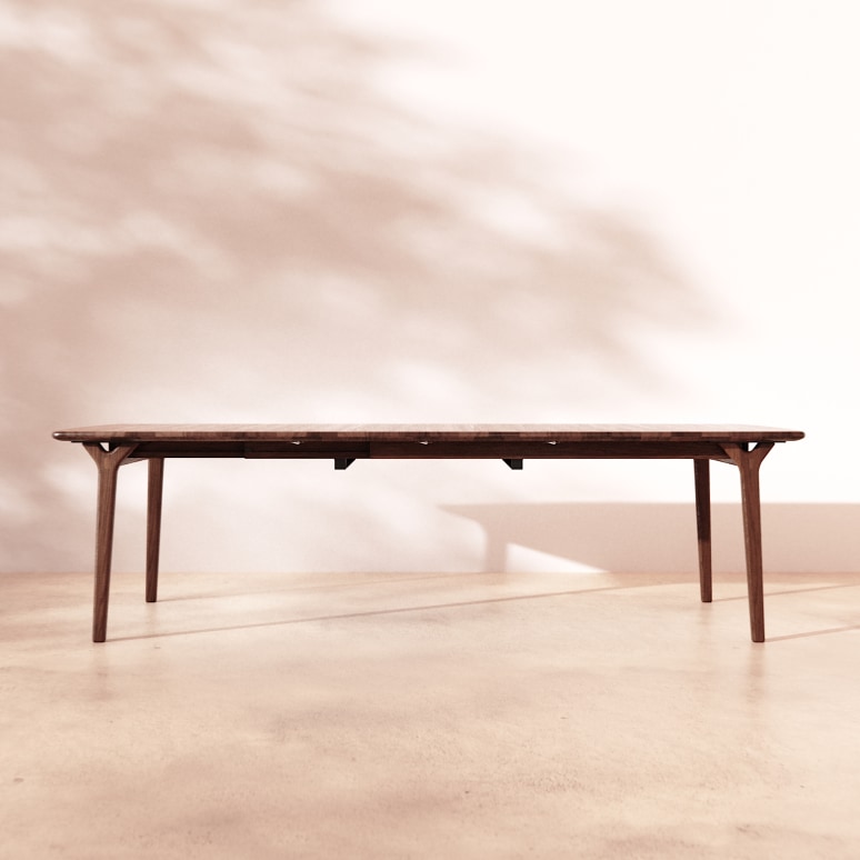 Clara - Table extensible en chêne massif brown 6-12 pers.