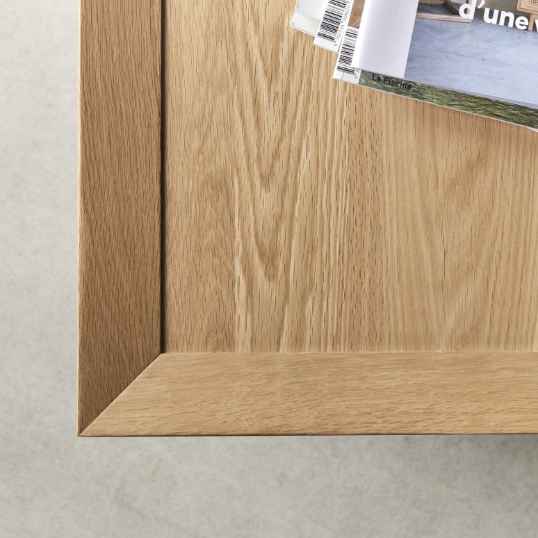 Miu - Rectangular solid oak coffee table