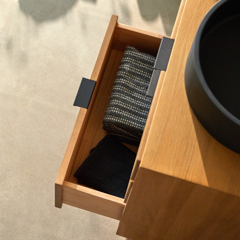 Senson - Mobile per il bagno in rovere massello 60 cm