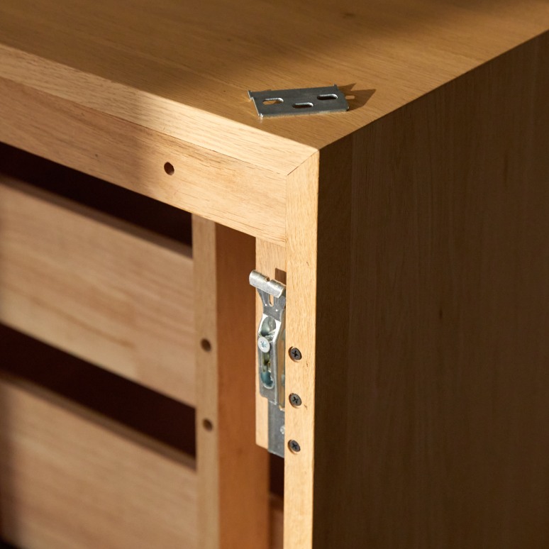 Senson - Mueble de baño de roble macizo 80 cm