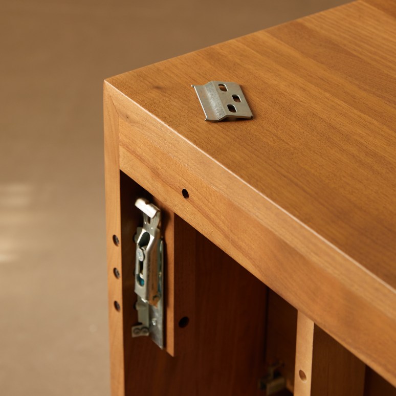 Senson - Mueble de baño de nogal macizo 80 cm