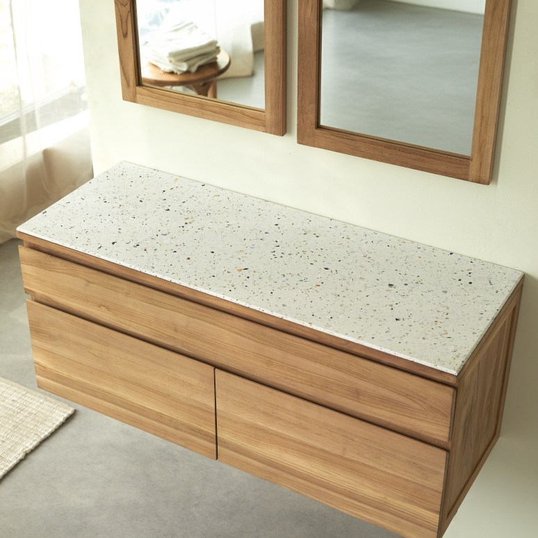 Jim - Recycelte top mit terrazzo-effekt 120 cm - Le Pavé & Tikamoon