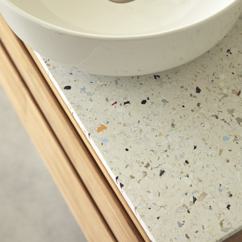 Jim - Piano riciclato effetto terrazzo 80 cm - Le Pavé & Tikamoon