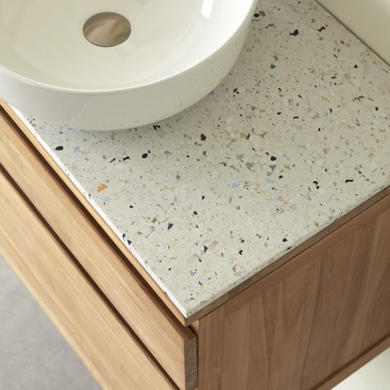 Jim - Tablero reciclado con efecto terrazo 80 cm - Le Pavé & Tikamoon