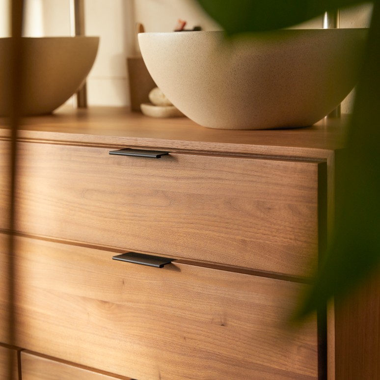 Senson - Mueble de baño de nogal macizo 120 cm