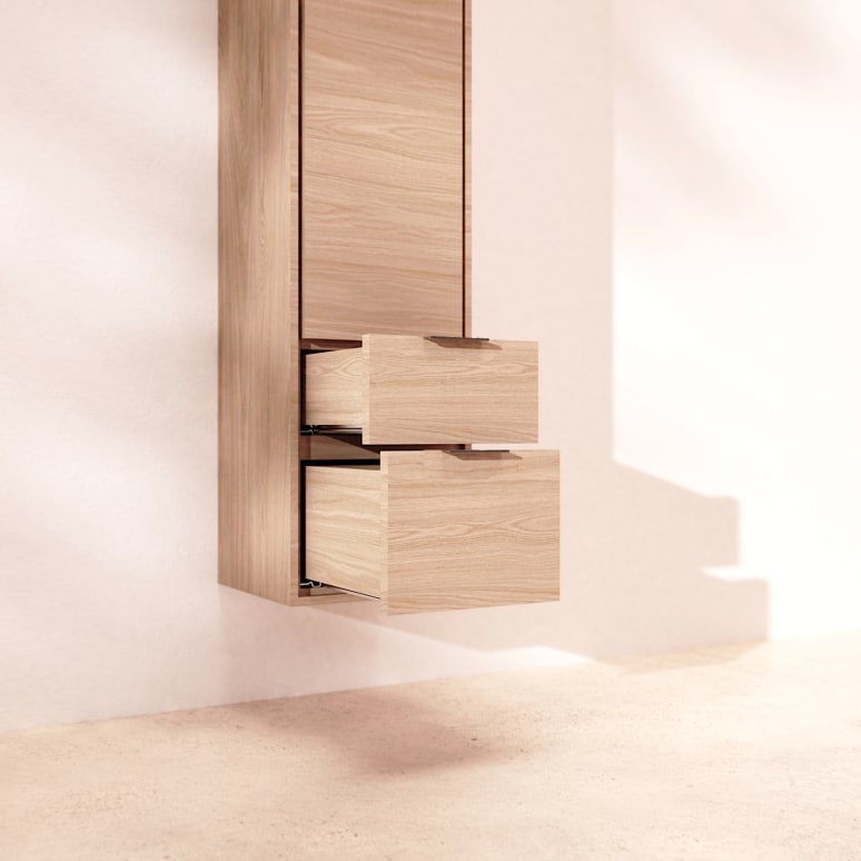 Senson - Solid oak tall cabinet