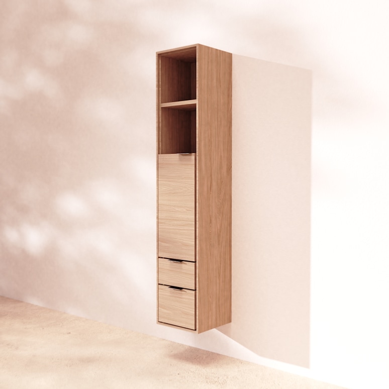 Senson - Solid oak tall cabinet