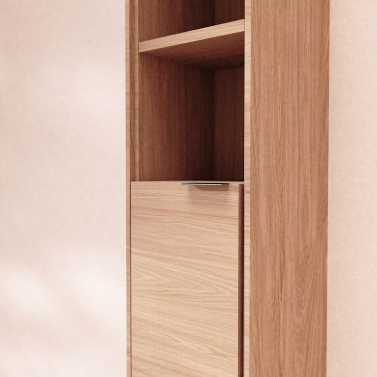 Senson - Solid oak tall cabinet