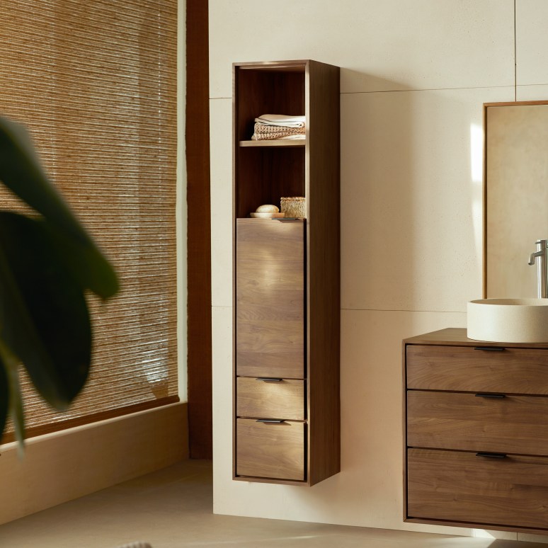 Senson - Solid walnut storage tower