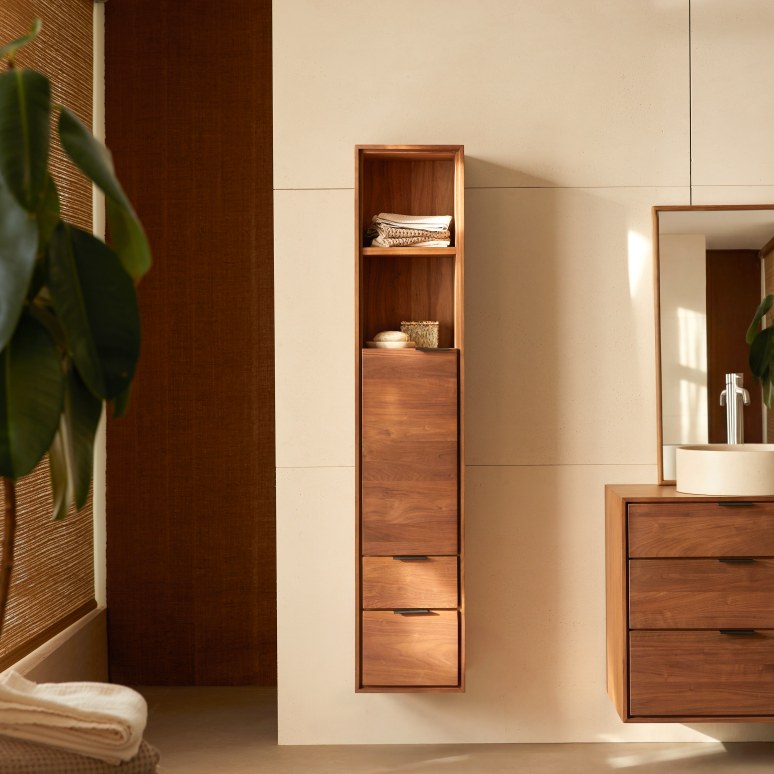 Senson - Solid walnut storage tower