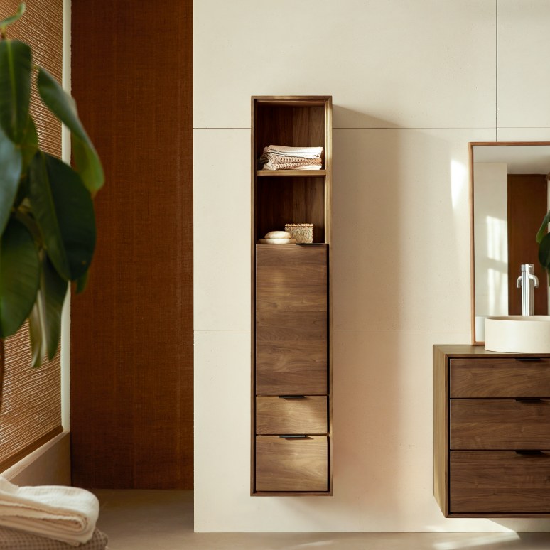 Senson - Solid walnut storage tower