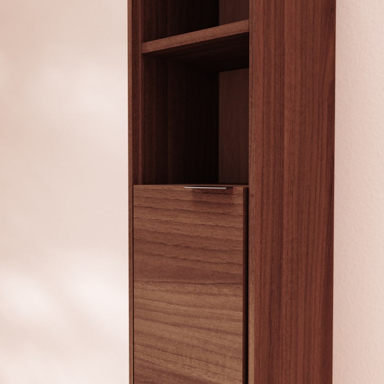 Senson - Solid walnut storage tower