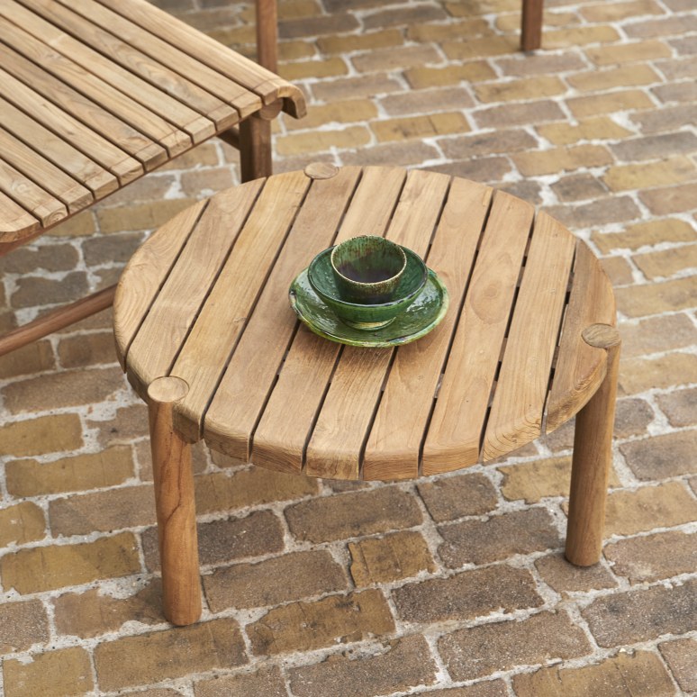 Hélen - Outdoor salontafel in gerecycled massief teak