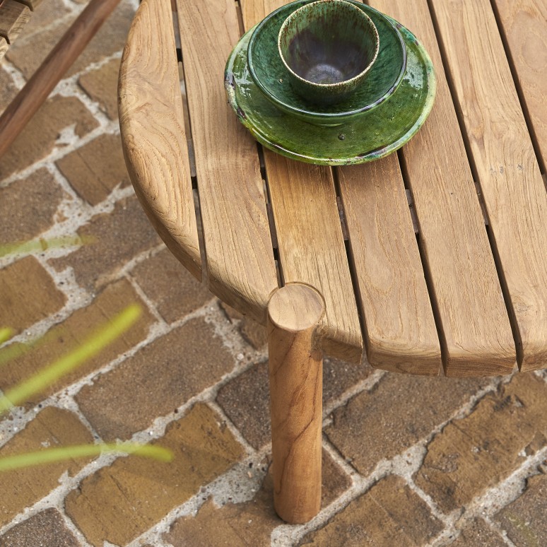 Hélen - Gartenmöbel aus massivem, recyceltem Teakholz, 2 Sessel