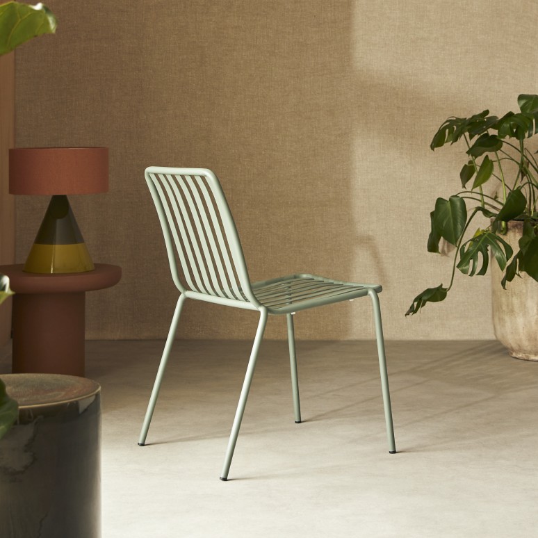 Gaby - Chaise en métal green