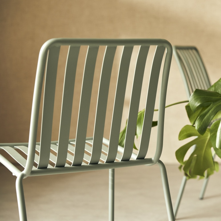 Gaby - Chaise en métal green