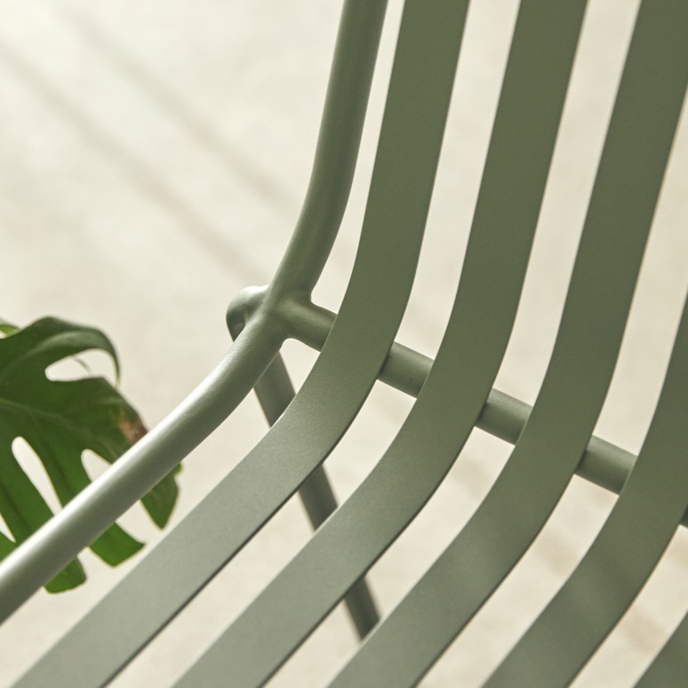 Gaby - Metal chair, green