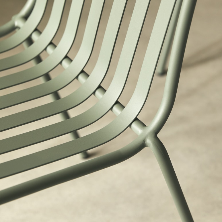 Gaby - Sedia in metallo green