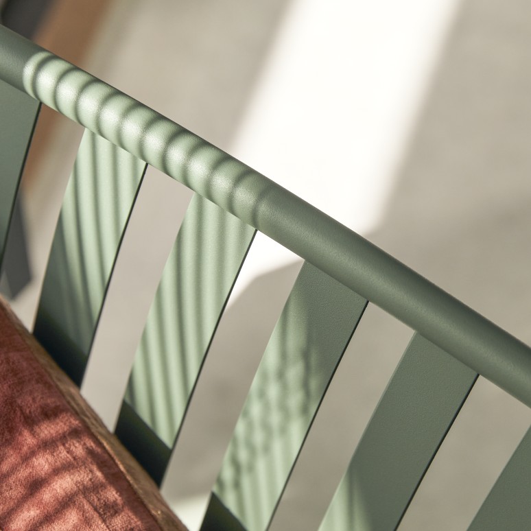 Gaby - Sillón de jardín de metal verde