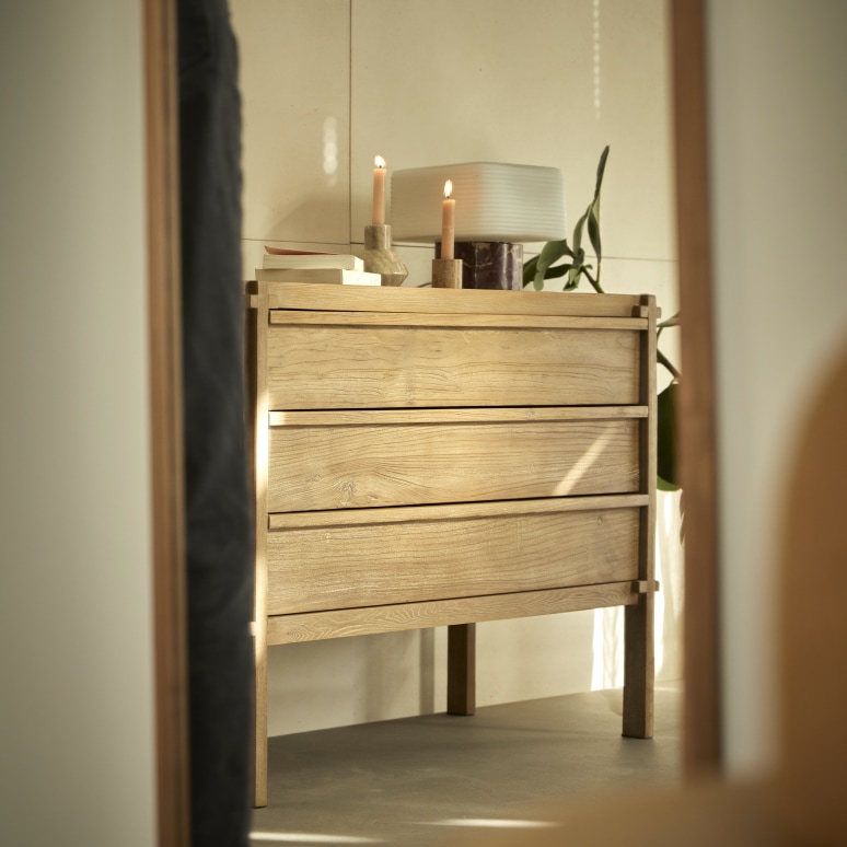 Madi - Commode en orme massif recyclé