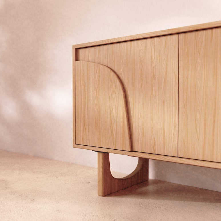Mattia - Sideboard aus Eiche, 175 cm