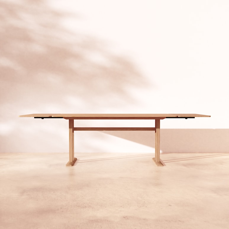 Jonas - Solid oak 6–12-seater extendable table