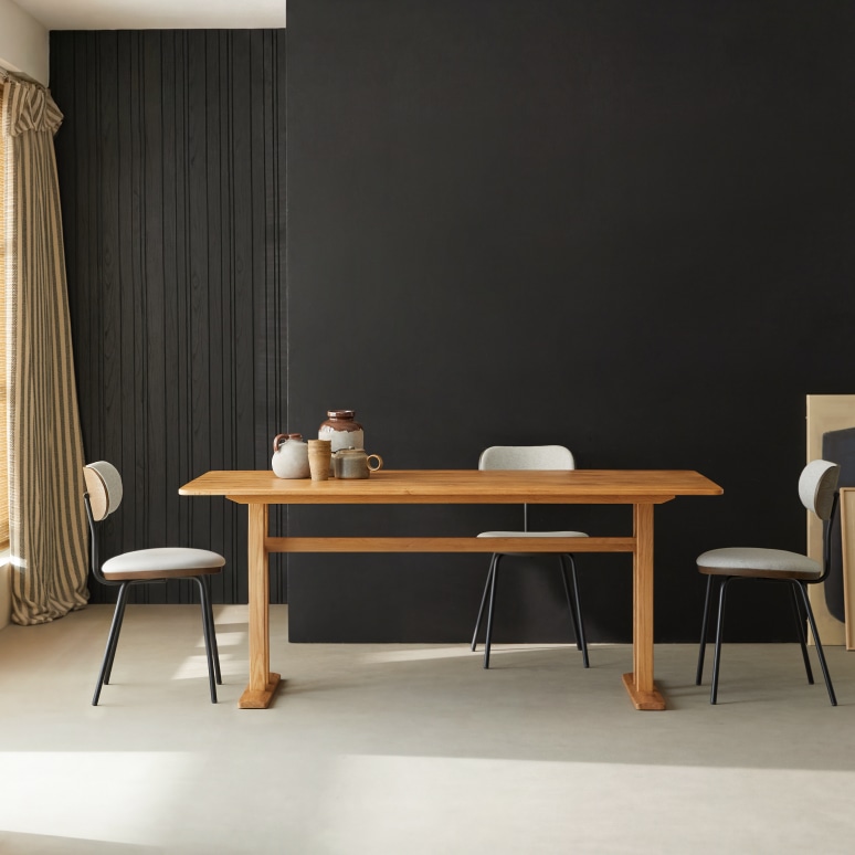 Jonas - Solid oak 6–12-seater extendable table