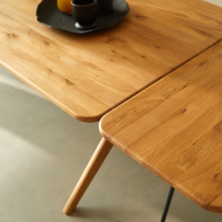 Martin - Solid Oak 6–12 Person Extendable Dining Table