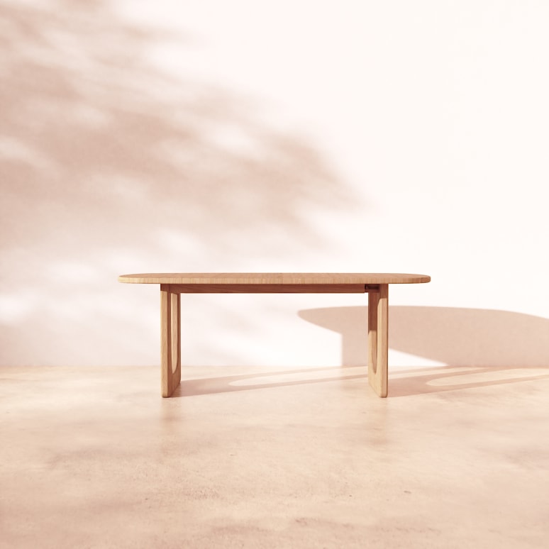 Mattia - Table extensible en chêne massif 8-14 pers.