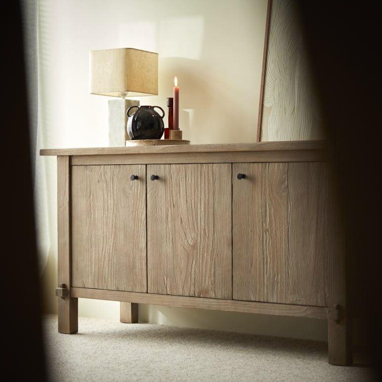 Hazel - Buffetkast van gerecycled massief grenen 150 cm