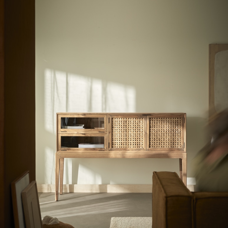 Tridi - Buffetkast van gerecycled massief teak 150 cm