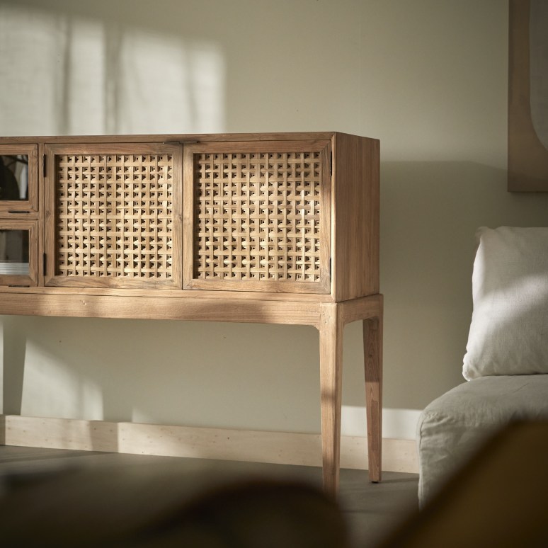 Tridi - Buffetkast van gerecycled massief teak