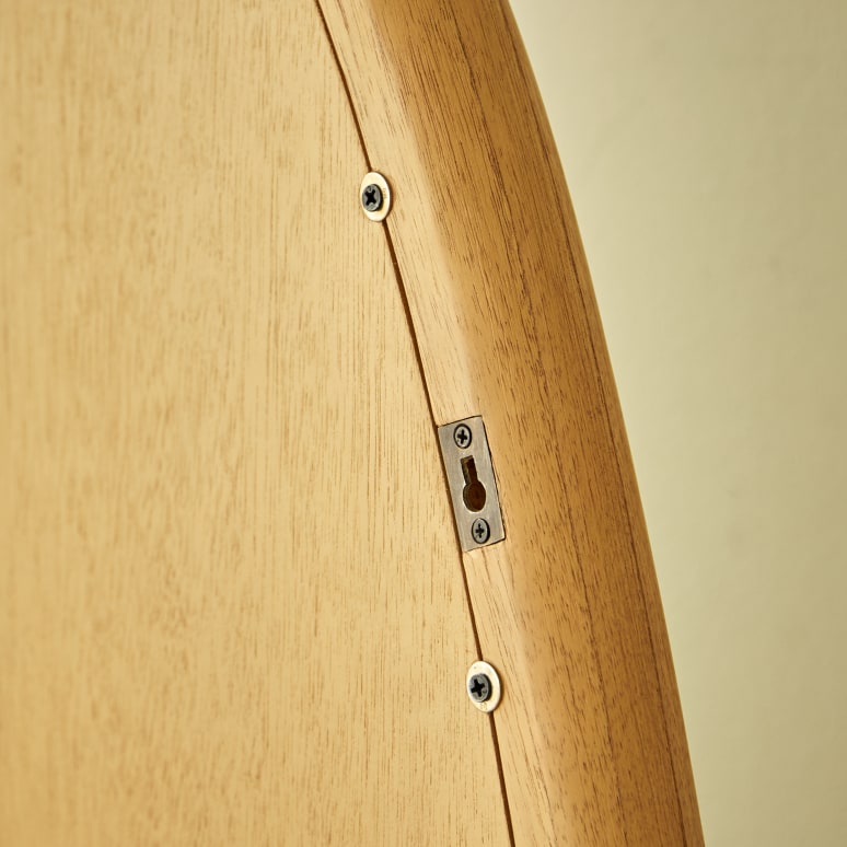 Lana - Espejo de madera de mindi de 68x55 cm